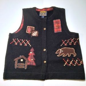 Vintage Rare* Woolrich Winter Vest Sz Small